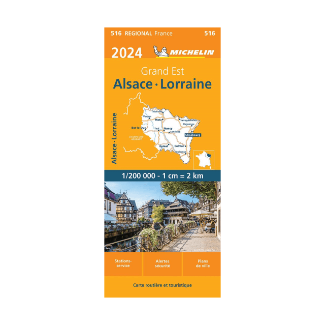 Alsace et Lorraine carte routière Michelin #516