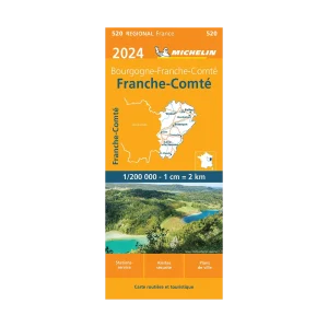 Franche-Comté road map Michelin #520