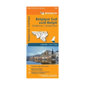 Belgique Sud carte routière Michelin #534