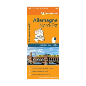 Allemagne Nord-Est carte routière Michelin #542