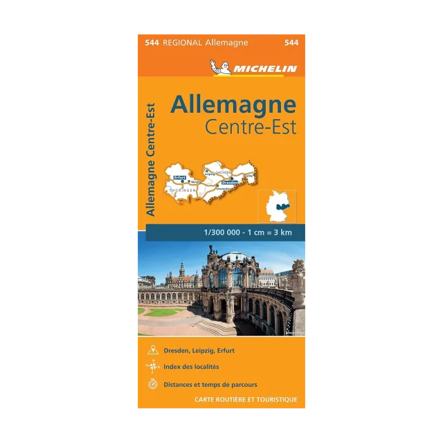 Allemagne Centre-Est carte routière Michelin #544