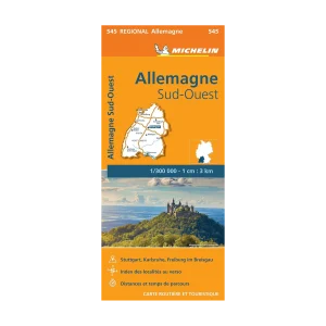 Allemagne Sud-Ouest carte routière Michelin #545