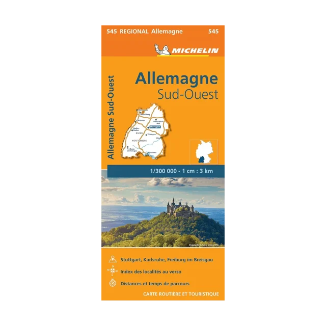 Allemagne Sud-Ouest carte routière Michelin #545