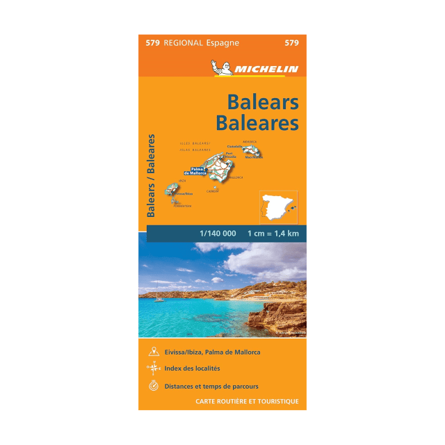 Balearic Islands road map Michelin #579