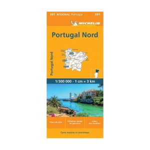 Portugal North road map Michelin #591