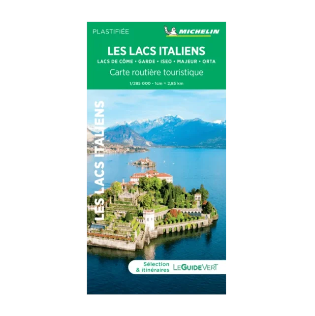 Italian Lakes laminated road map Michelin #633