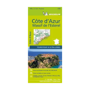 Côte d'Azur et Massif de l'Estérel carte routière zoom Michelin #115