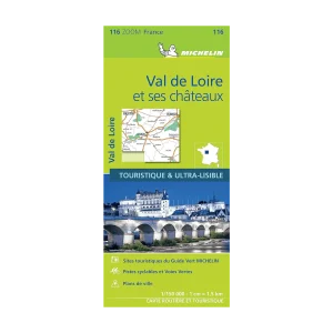 Val de Loire et ses châteaux carte routière zoom Michelin #116