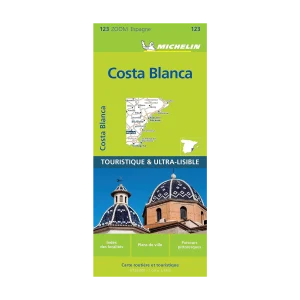 Costa Blanca carte routière zoom Michelin #123