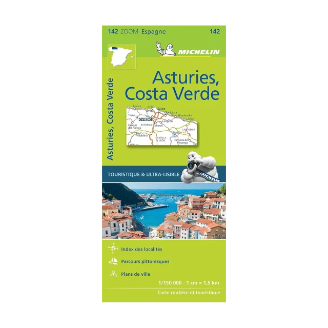 Asturies et Costa Verde - Carte routière Michelin