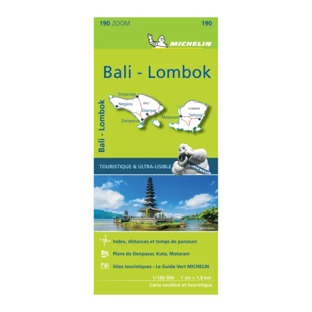 Bali-Lombok carte routière Michelin #190