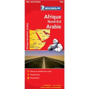 Afrique du Nord-Est et Arabie - Carte routière Michelin