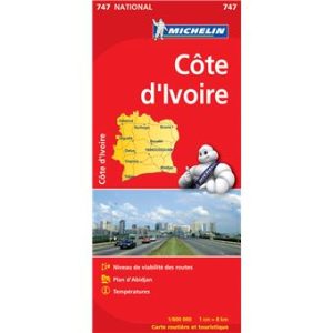 Côte d'Ivoire - road map Michelin