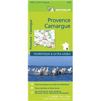 Provence et Camargue carte routiere zoom Michelin #113