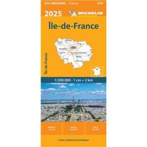 Ile de France - Paris and surroundins - Road map Michelin