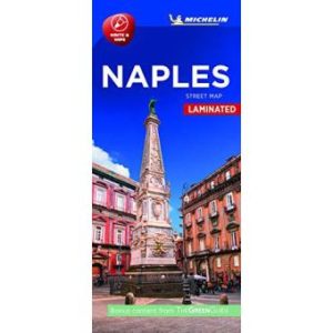 Naples laminated city map Michelin