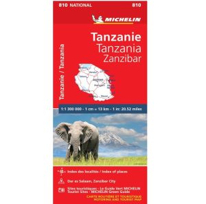 Tanzanie carte routière Michelin #810