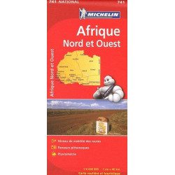 Afrique Nord et Ouest carte routière Michelin #741