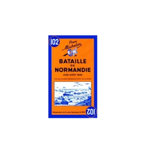 Bataille de Normandie 1944 carte Michelin