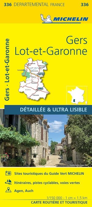 Gers et Lot-et-Garonne carte routière Michelin #336