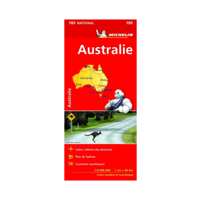 Australie carte routière Michelin #785