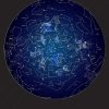 Etoiles phosphorescent dans le noir carte murale - Glow-in-the-Dark Star Map