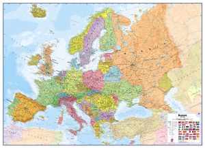 Europe Wall Map - Political