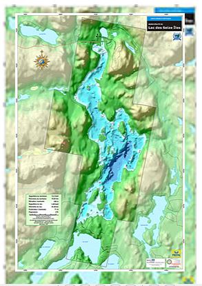 Lac des Seize Îles #286 - Carte nautique TrakMaps