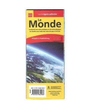 Le Monde - Carte papier pliée MapArt