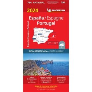 Espagne Portugal - Carte routière indéchirable Michelin