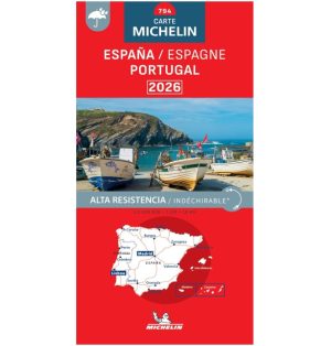 Espagne Portugal Carte Indéchirable Michelin #794