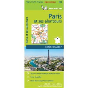 Paris et ses alentours - Carte routière Zoom Michelin