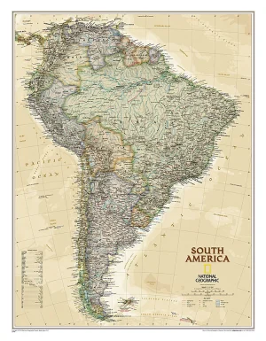 amerique du sud style antique carte murale national geographic south america antique wall map