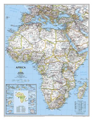 Afrique carte murale National Geographic