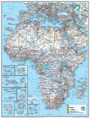 Afrique carte murale National Geographic