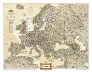 Europe style antique carte murale