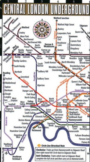 London metro - Streetwise map - Michelin