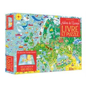 Coffret Atlas Europe - Livre et Puzzle Lonely Planet