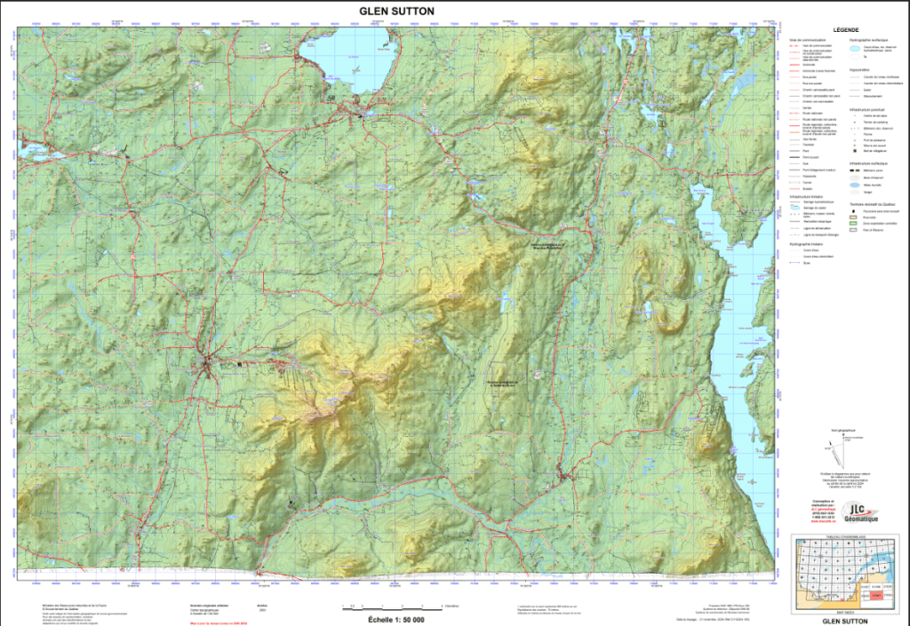 Cartes topographiques échelle 1:50 000 jlc geomatique
