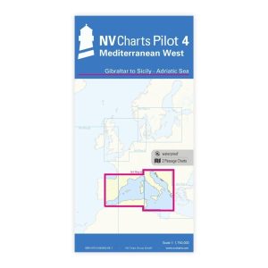 Mediterranean West nautical chart - NV. Pilot 4