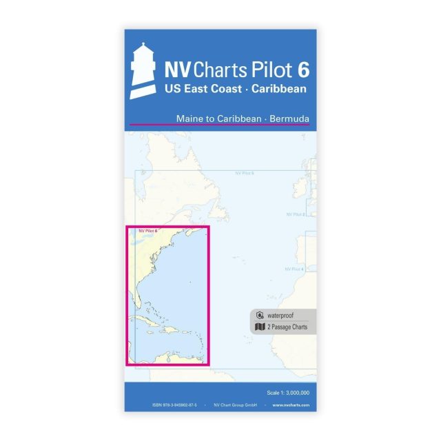 Côte est américaine - Carte nautique NV Pilot 6