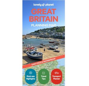 9781787015722 Lonely Planet Great Britain Planning Map