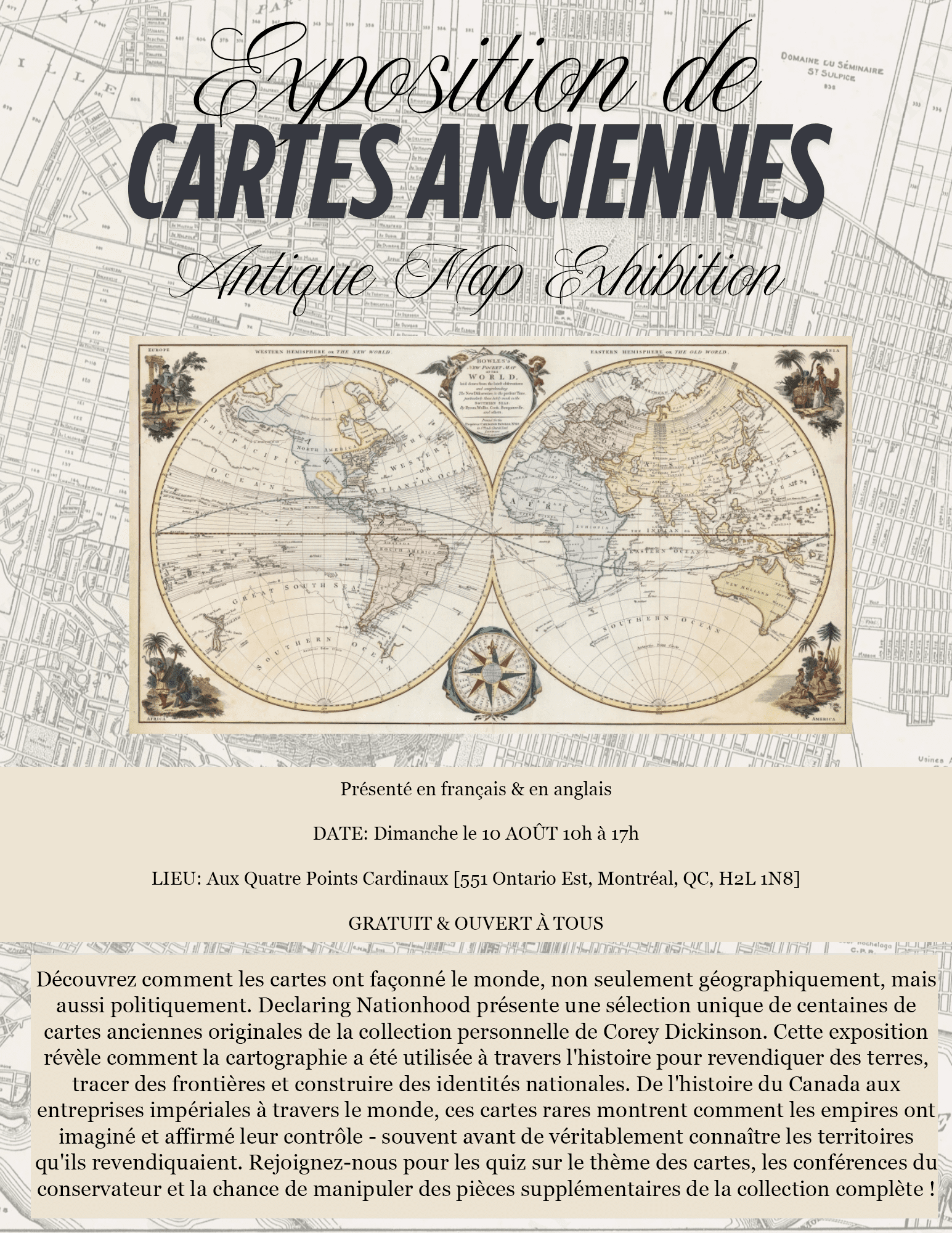 Exposition de cartes anciennes