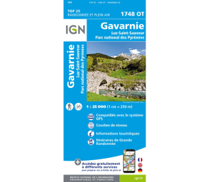 GAVARNIE - IGN 1748 OT MAP