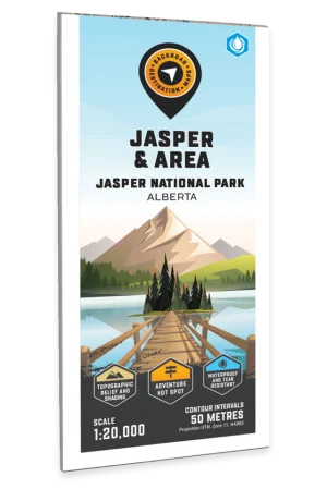 Jasper & Area - National Park Map - BRMB