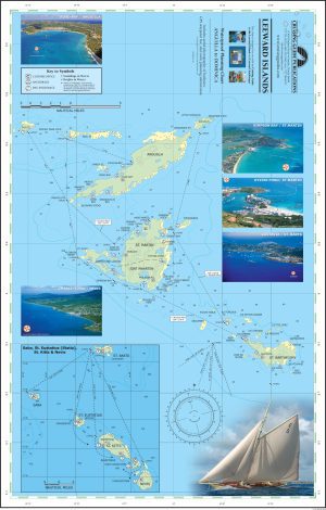 Leeward Islands (Îles sous le vent) - Carte nautique The Cruising Guide