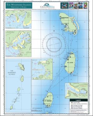 Windward Islands  - Carte nautique The Cruising Guides