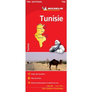 Tunisie - Carte routière - Michelin #744