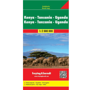 Kenya, Tanzanie & Ouganda - Carte routière Freytag & Berndt