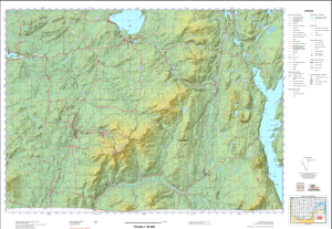 Cartes topographiques échelle 1:50 000 JLC Geomatique